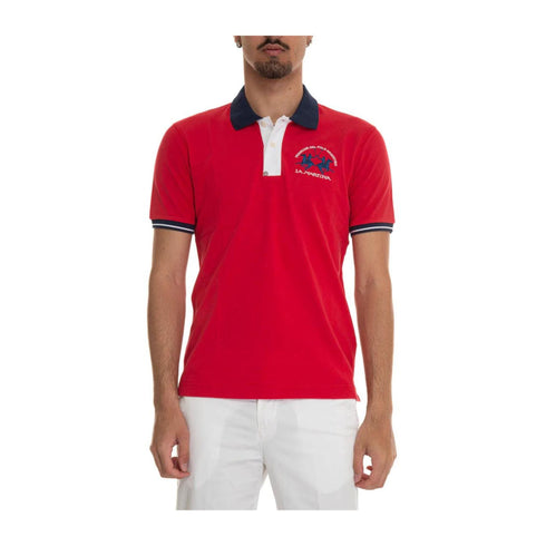 La Martina Polo Polo Uomo slim con contrasti Rosso P24 - LA MARTINAYMP005PK001 - 06008 - M - Francavilla Moda